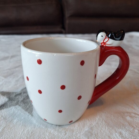 Global‎ Design Connections Mug Polka Dots Penguin Kate Williams Coffee Tea - Picture 3 of 7